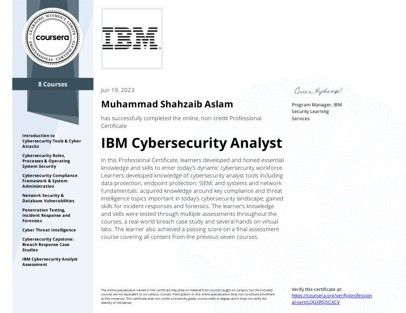 IBM Cyber Security Analyst